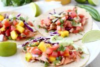 Spicy Sweet Salmon Tacos