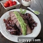 Grilled Tri Tip Steak with Arugula Pesto