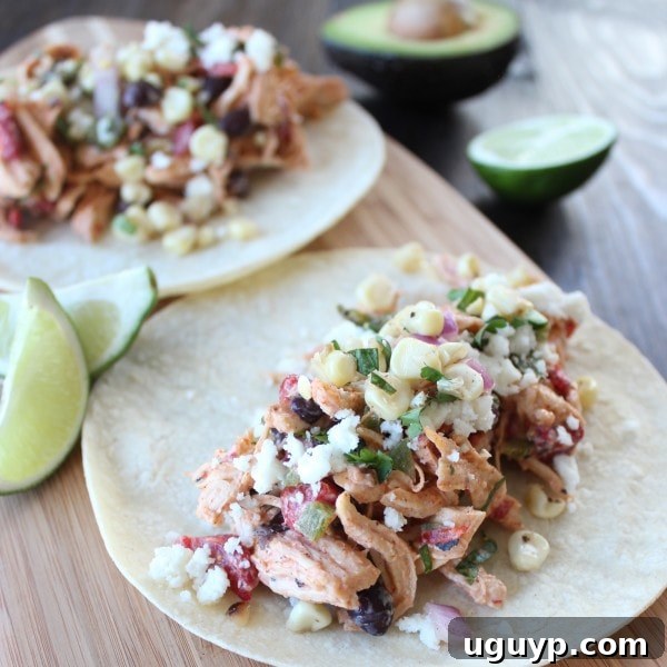 Mexican Chicken Salad Tacos