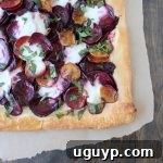 Beet and Burrata Cheese Tart