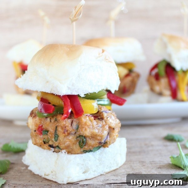 Plated Asian Chicken Sliders