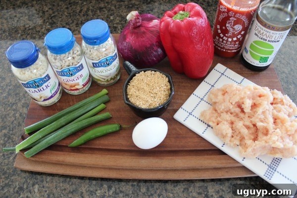 Ingredients for Asian Chicken Sliders