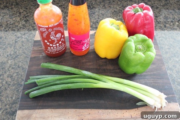 Bell Pepper Slaw Ingredients