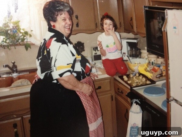 Young girl and grandmother baking cookies together, a cherished memory