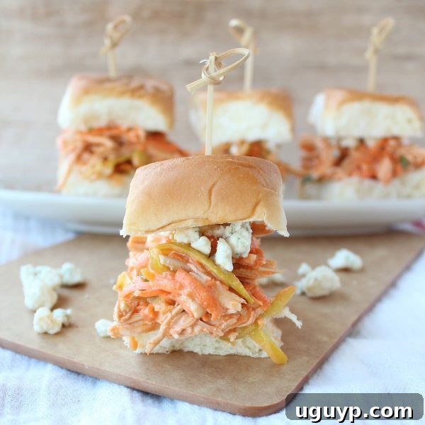 Buffalo Chicken Salad Sliders