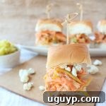 Buffalo Chicken Salad Sliders