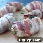Bacon Wrapped Sweet Potato Jalapeno Poppers