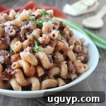 This Mediterranean Spiced Beef and Macaroni is made in one pot with 15 minutes of prep for a quick, easy and delicious dinner recipe.