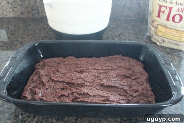 Layering Chilled Gluten Free Cookie Dough on Brownie Batter