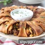 Turkey Sausage and Egg Breakfast Taco Ring