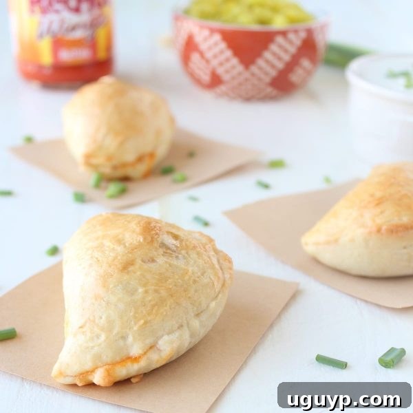 Buffalo Chicken Mini Calzones