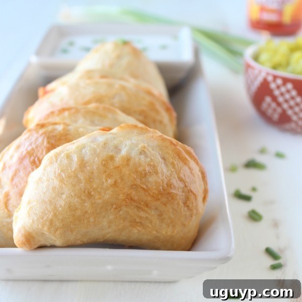Buffalo Chicken Mini Calzones Recipe