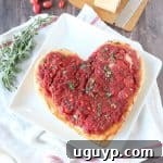Heart Shaped Deep-Dish Pizza Recipe image