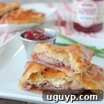 Prosciutto Cheddar Puff Pastry Monte Cristo Sandwich