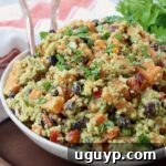 Mexican sweet potato salad in a bowl with serving forks