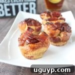 Maple Candied Bacon Bread Pudding Muffins Recipe