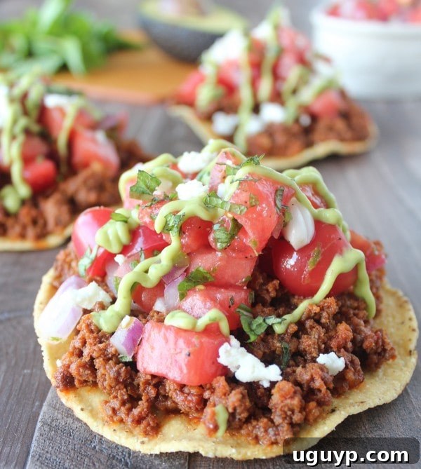 Chorizo Tostadas with Watermelon Serrano Salsa, a vibrant and delicious summer dish.