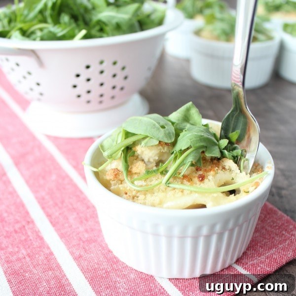 Close-up of a Chicken Caesar Baked Pasta Cup, ready to eat