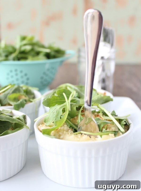 Individual Chicken Caesar Pasta Cups ready to bake