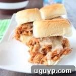 Slow Cooked Chipotle Maple Shredded Chicken Sliders