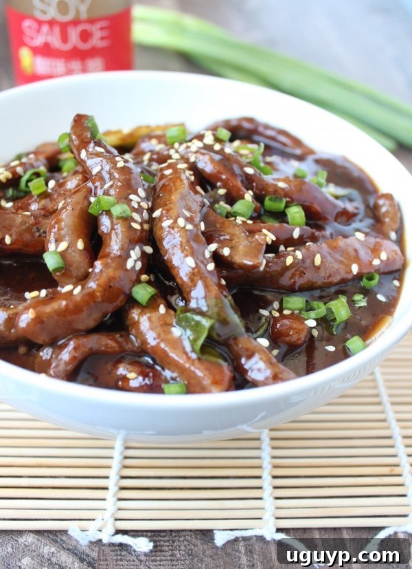 Korean BBQ Steak & Noodle Bowl, showcasing the rich sauce and tender beef