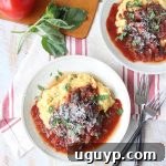 Slow Cooker Mushroom Ragu on a plate