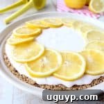 Delicious Pink Lemonade Pie with a graham cracker crust.