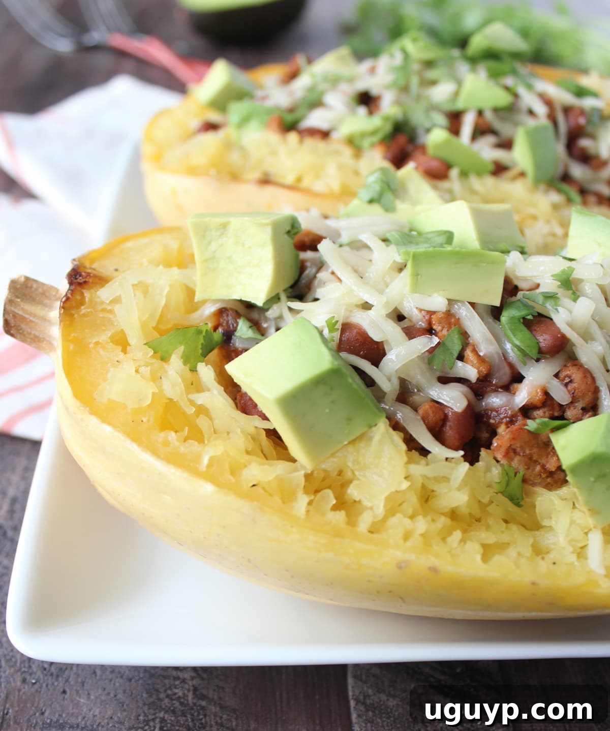 Turkey Chili Spaghetti Squash Recipe