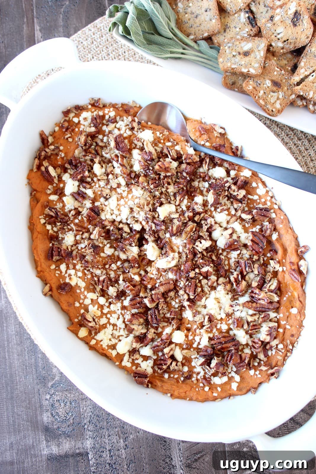 Creamy Sweet Potato & Three Cheese Dip Recipe
