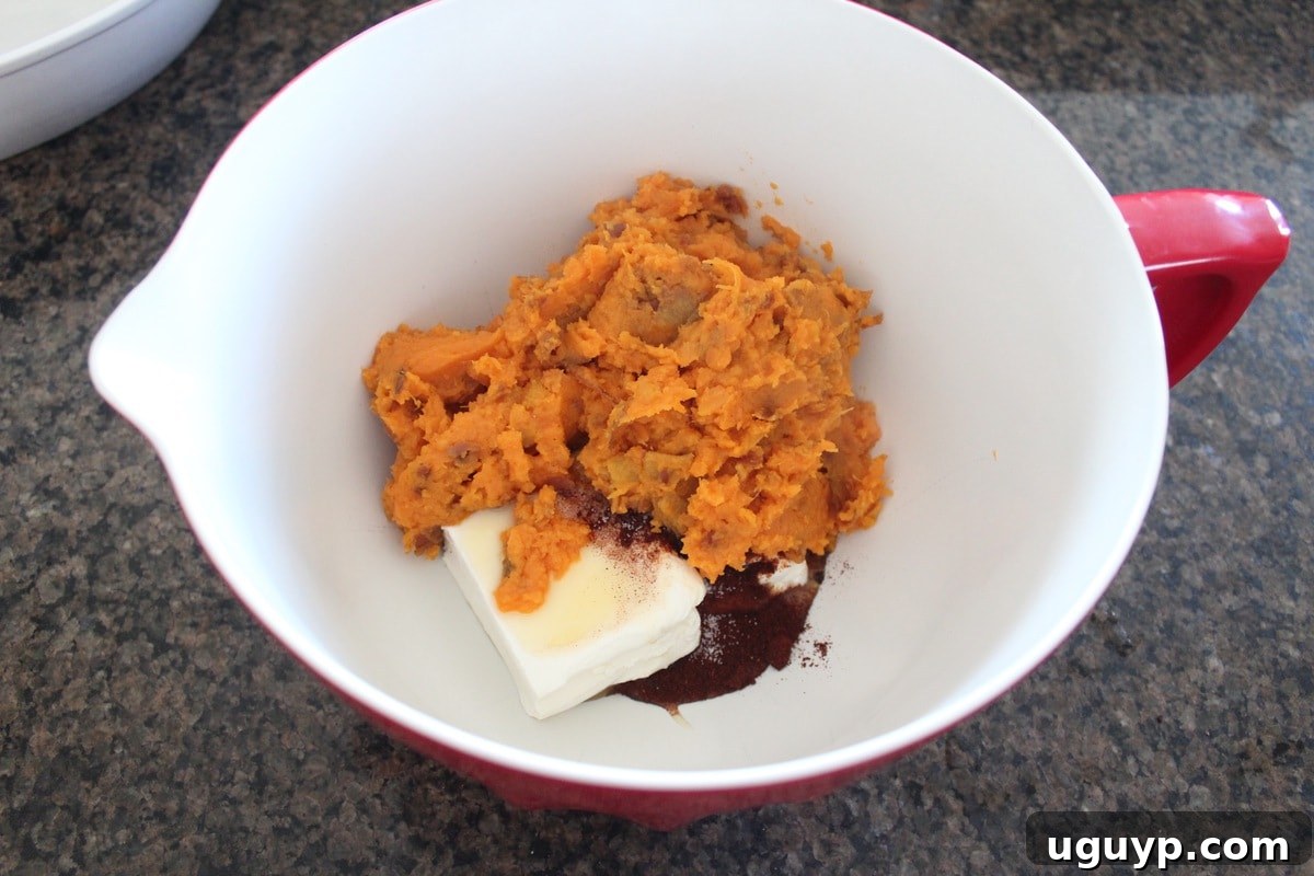 Baked Sweet Potato and Three Cheese Dip Recipe