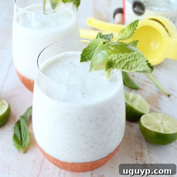 Frozen Coconut Mojito Recipe - The perfect summer cocktail for a tropical escape