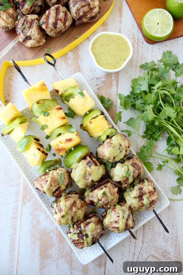 Final Presentation of Caribbean Jerk Chicken and Pork Meatballs