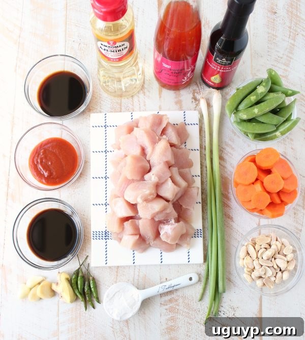Ingredients for Quick Kung Pao Chicken