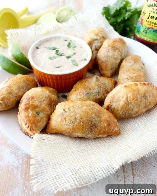 A delicious Jamaican Jerk Beef Patty cut in half, revealing the flavorful meat filling and flaky crust.