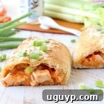This Buffalo Chicken Bake Recipe is a recreation of the Costco Chicken Bake with a buffalo sauce twist, it's so easy to make & totally delicious!