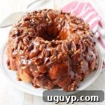 Salted caramel and pecans are added to this easy Monkey Bread Recipe that makes the most decadent, melt-in-your-mouth breakfast or brunch!