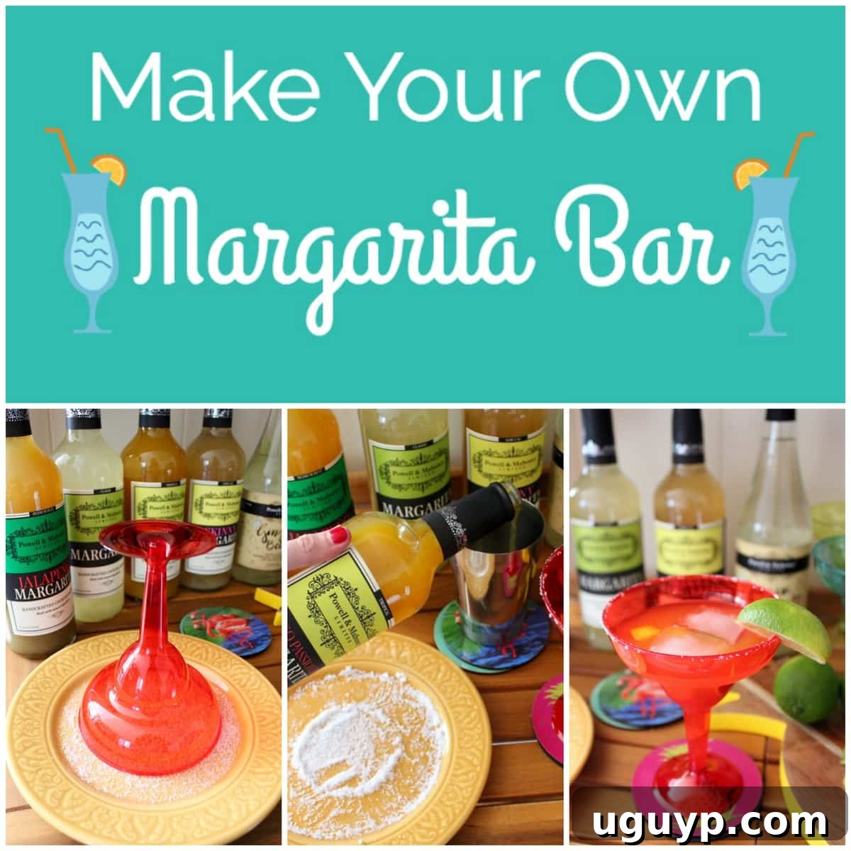 Elevate your next party with an easy-to-create DIY Margarita Bar! Guests will love crafting their own custom cocktails.