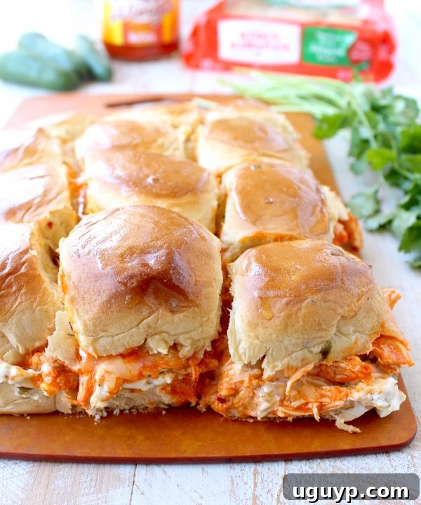 Ingredients for the Jalapeño Buffalo Chicken Dip Sliders laid out on a table.