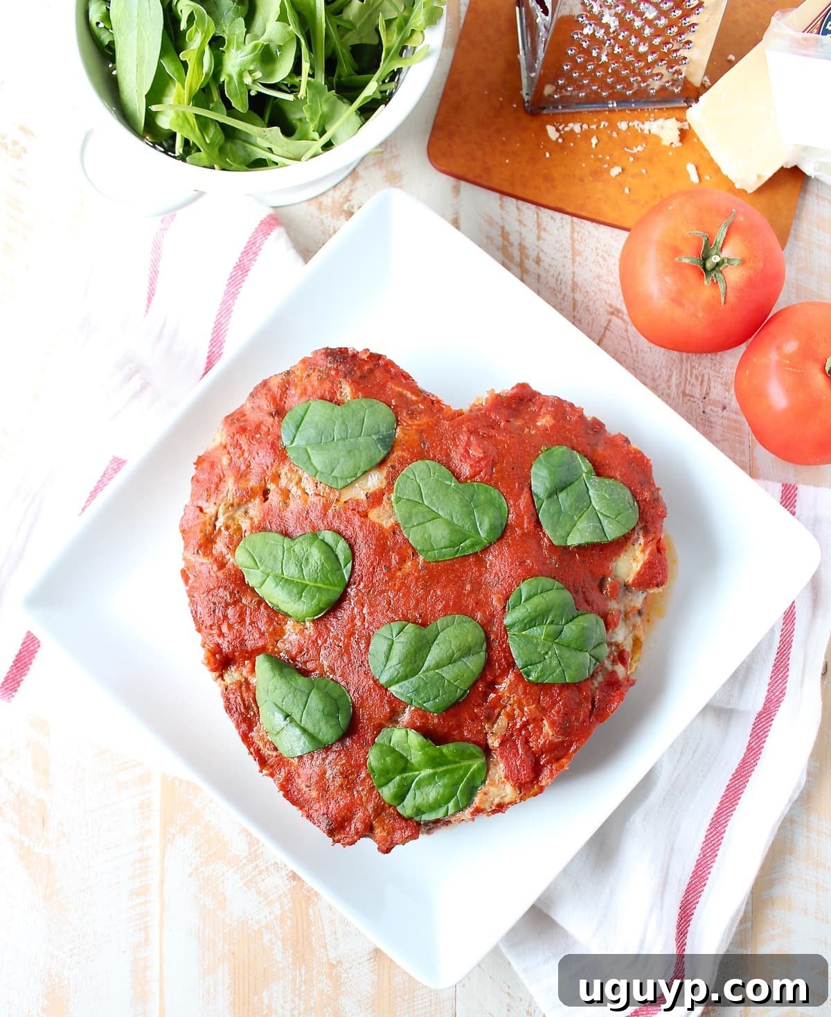 Delightful Heart Shaped Italian Meatloaf, easy to make for Valentine's Day or as a traditional Italian Meatloaf recipe year-round.