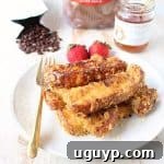 Macadamia Nut Crispy French Toast Sticks are a fun & delicious breakfast recipe, that's also so easy to make!