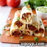 Breakfast Taquitos are the perfect easy breakfast recipe, made with chorizo, or soyrizo for vegetarians, scrambled eggs & pepper jack cheese!