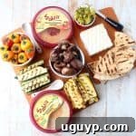Mediterranean grilled vegetables, pita bread & feta cheese served with an assortment of flavored hummus