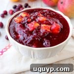 Chipotle peppers & fresh mango add smokey, sweet & tropical flavors to a traditional cranberry sauce, delicious as a ham glaze or perfect served with turkey!