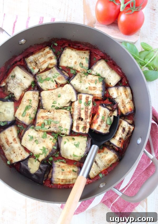 Italian seasoned ground turkey and mushrooms fill these delicious eggplant roll ups, baked in a flavorful tomato sauce. This recipe is gluten free, dairy free and Whole30 compliant!
