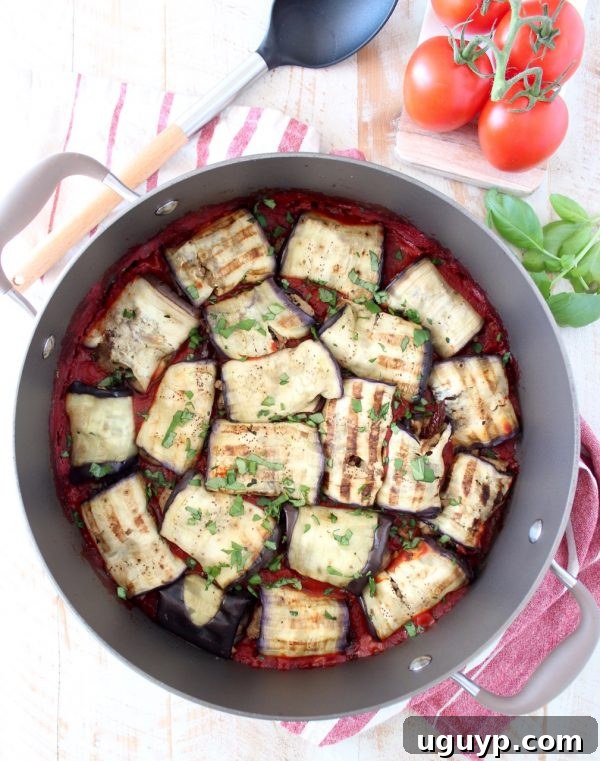 Italian seasoned ground turkey and mushrooms fill these delicious eggplant roll ups, baked in a flavorful tomato sauce. This recipe is gluten free, dairy free and Whole30 compliant!