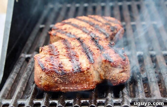 Tenderloin steaks cooking on a hot grill, showing perfect grill marks