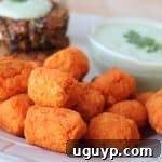 sweet potatoes, kosher salt, brown rice flour, ingredients, recipe, tater tots, homemade, baked, sweet potato tots