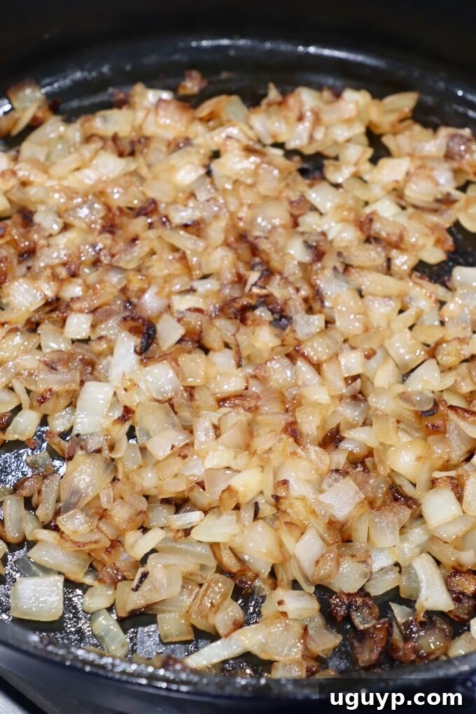 caramelized onions in skillet