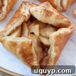 cooked apple danish on marble serving tray