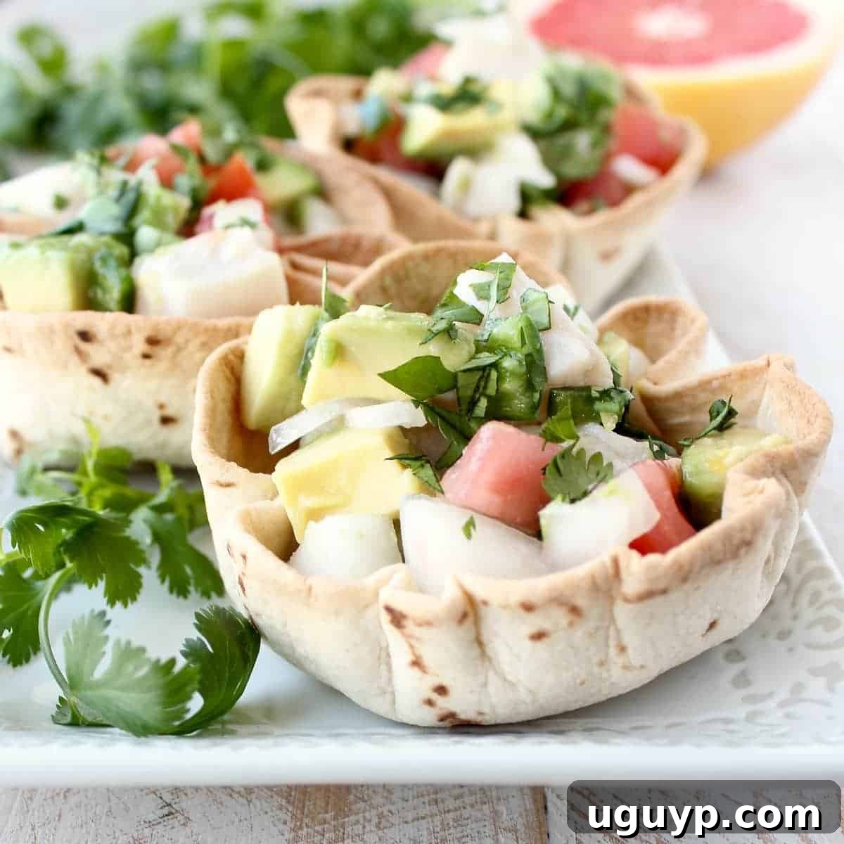 Ceviche Taco Cups Recipe
